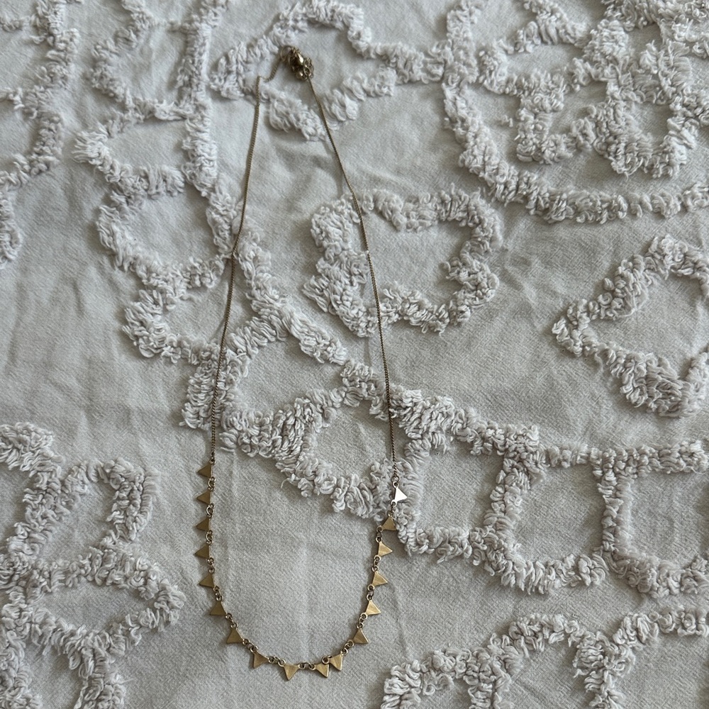 Elegant Gold Triangle Necklace